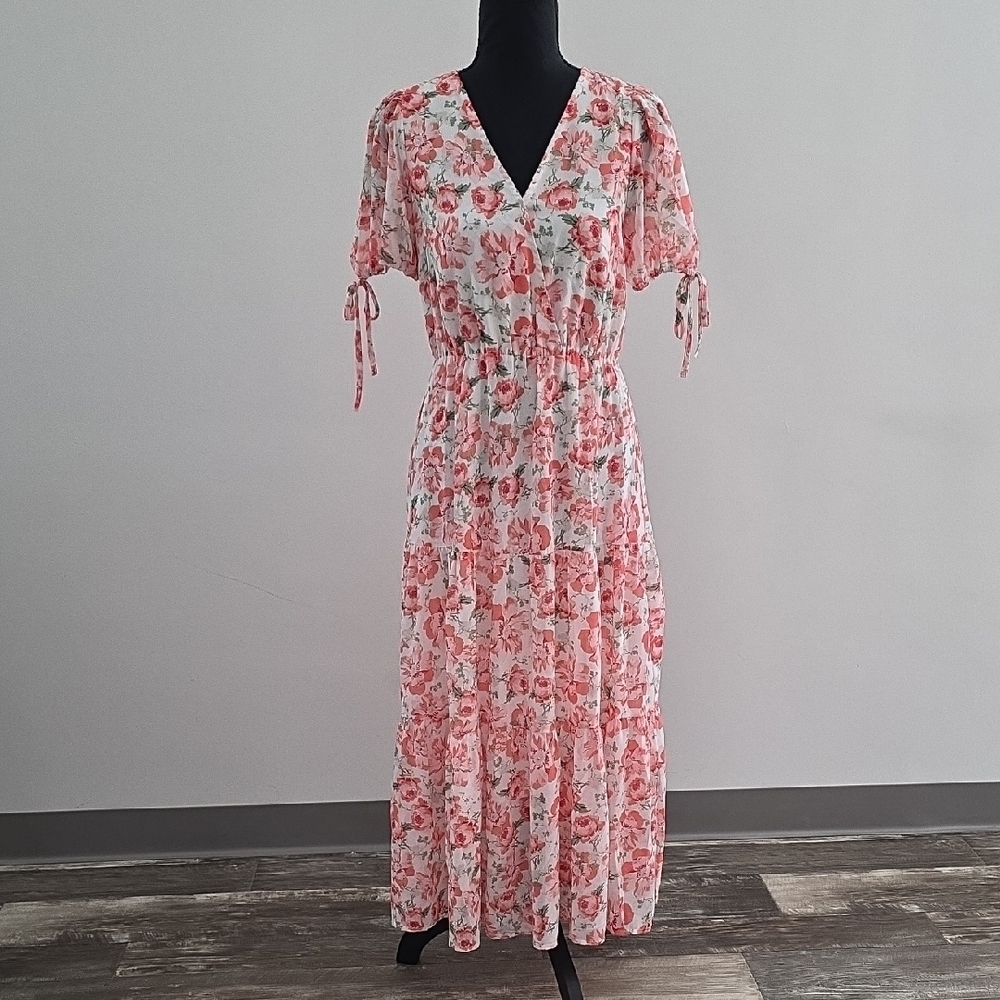 Floral Pink Maxi Dress
